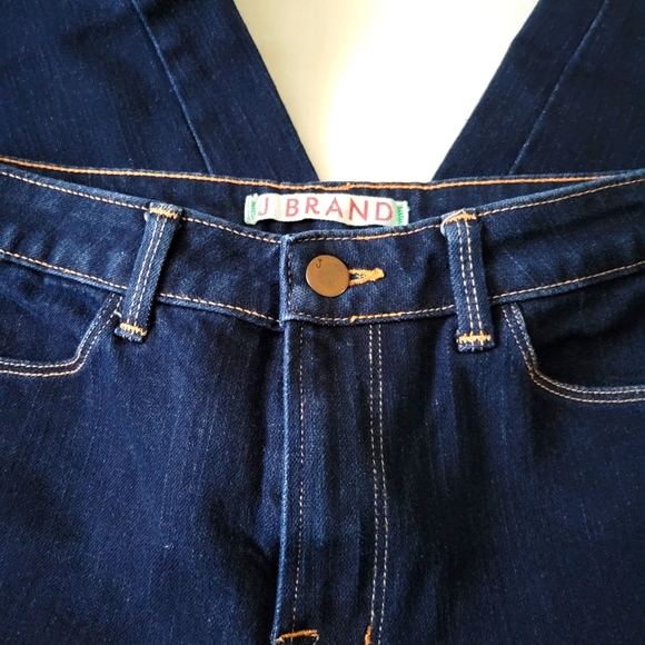 J Brand Dark Denim Flared Jeans size 28 woman's "The Doll" - Picture 6 of 10